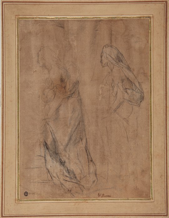 Santa Isabel y el pequeño San Juan, Estudio para la Madonna della Gatta